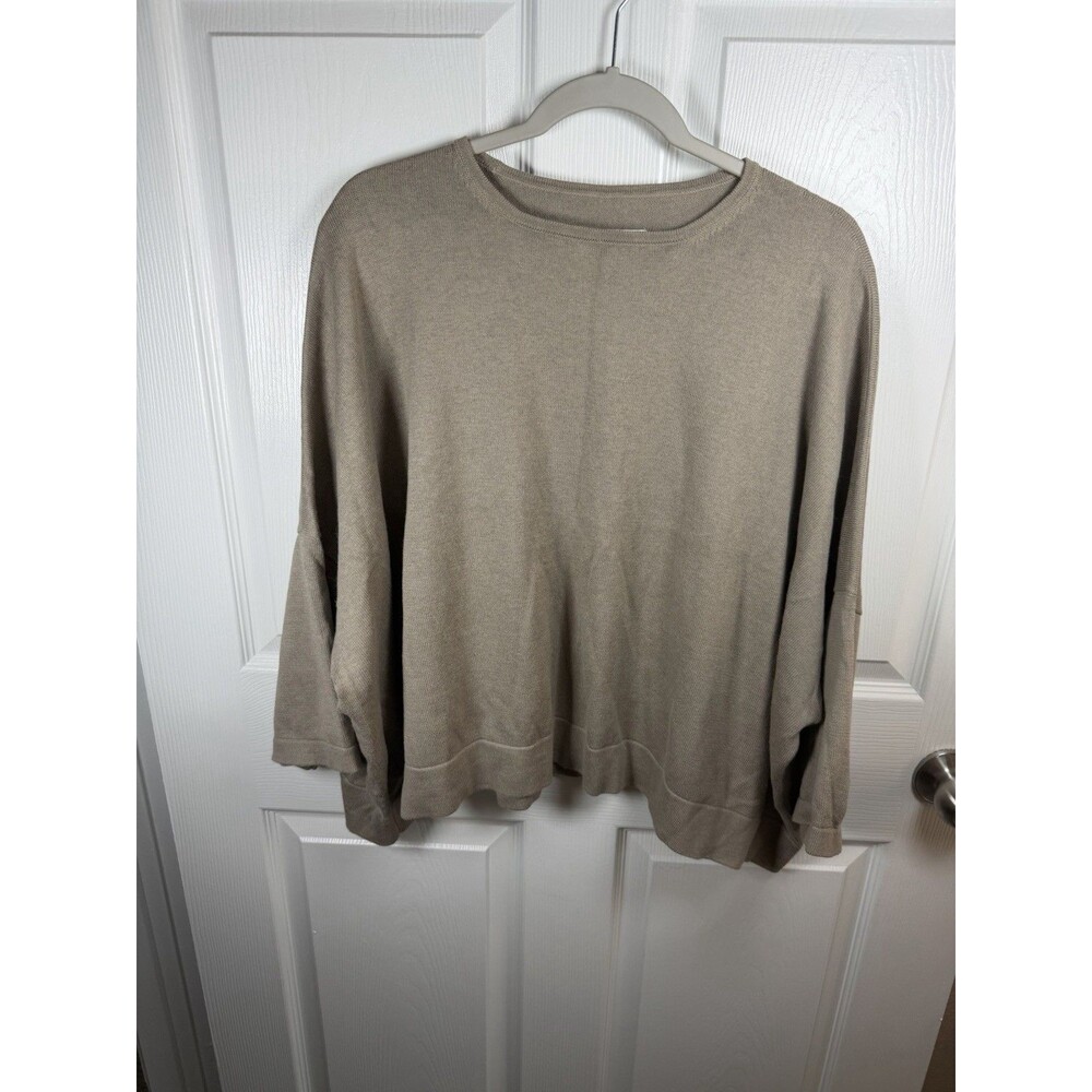 Lauren Manoogian Oversized Pima Cotton Baby Alpaca Crewneck Sweater Size 2